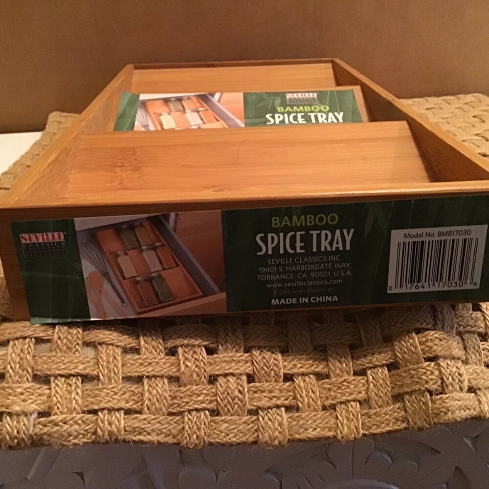 New Bamboo Spice Tray
